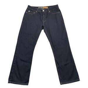 Rock & Roll Denim x Hooey Jeans Mens 34x30 Blue Dark Wash Relaxed Stackable Leg